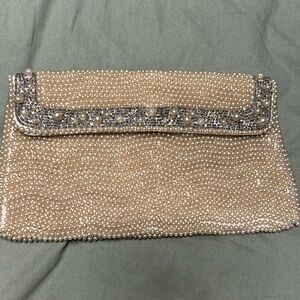 Charlet Vintage pearl beaded clutch